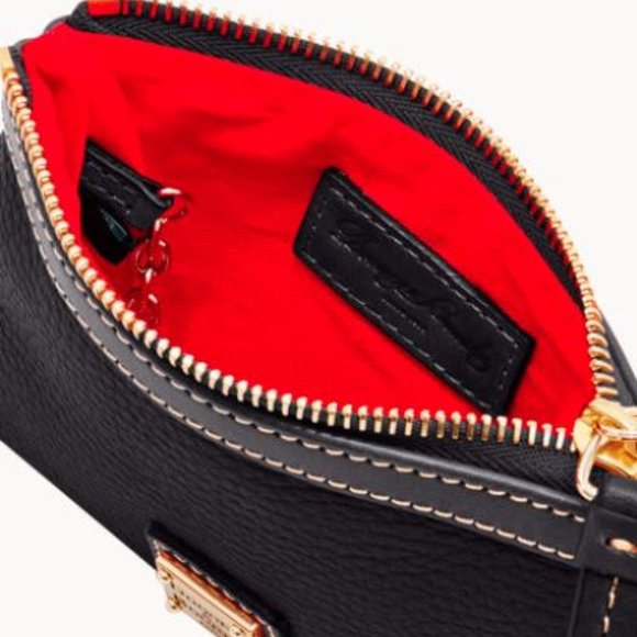 Dooney & Bourke Medium Wristlet Black Black NWT